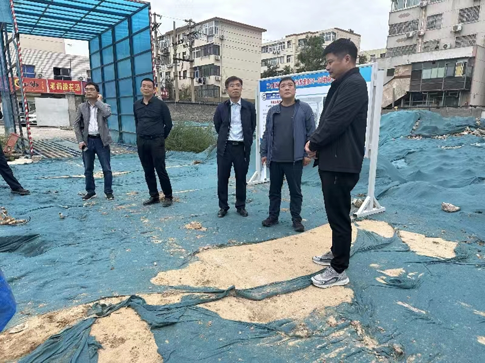 亚投国际|中国有限公司负责人汪洋到孙八砦城中村改造项目调研项目建设工作